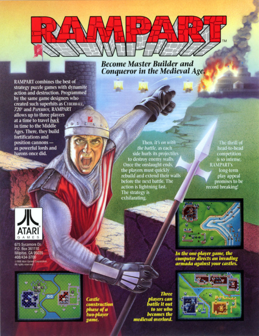 Rampart (Trackball) Game Cover